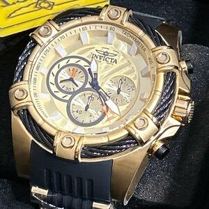 Invicta Bolt 52mm Gold and Black Multifunction Men’s Watch